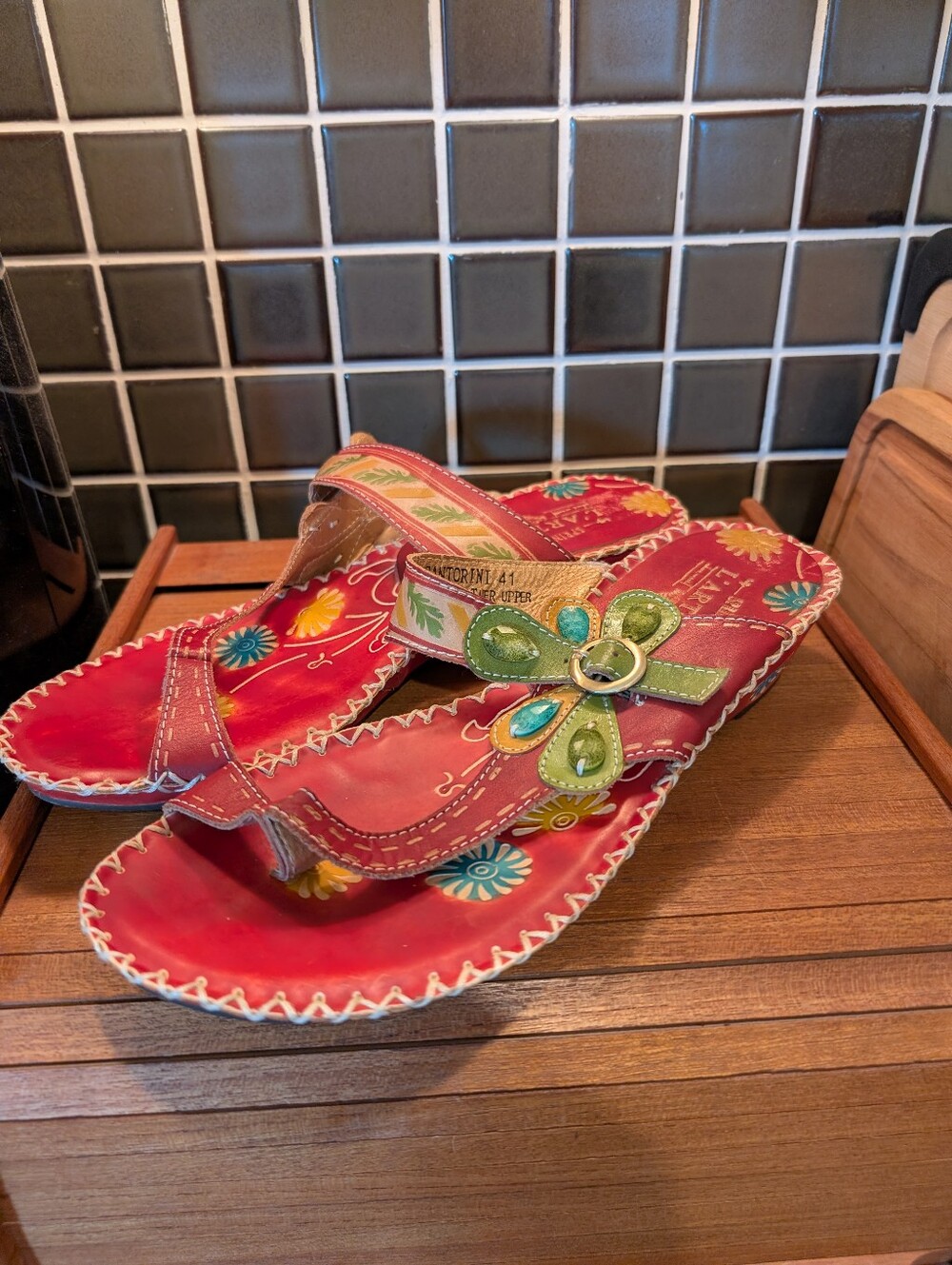 NWOT L'ARTISTE Santorini Sandals,41